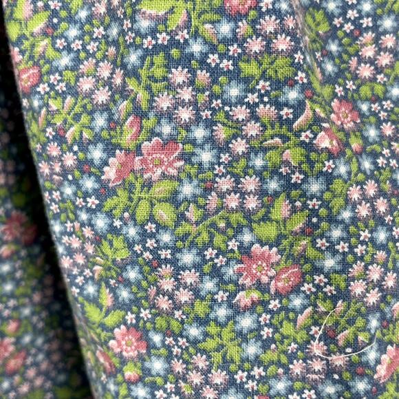 Vintage Polly Flinders Cotton Floral Embroidered Smocked Dress Cottage Size 4T - Picture 6 of 10